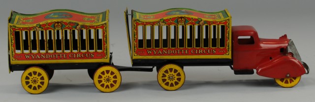 WYANDOTTE CIRCUS CAGE TRUCK AND