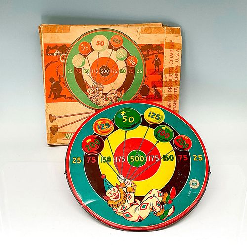 WYANDOTTE TOYS CLOWN METAL TARGET