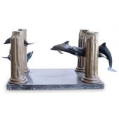 WYLAND STYLE BRONZE DOLPHIN TA
