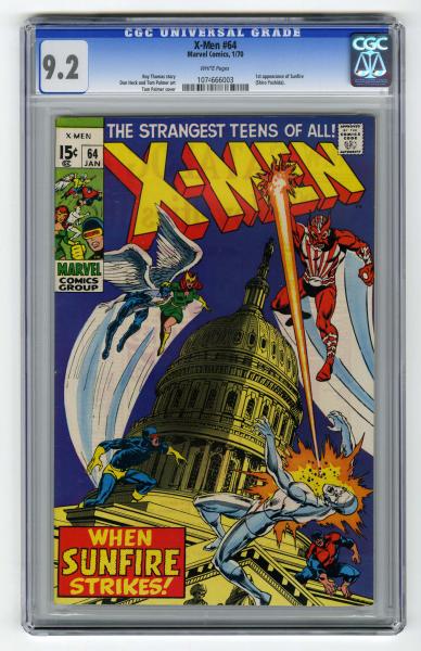 X-Men #64 CGC 9.2 Marvel Comics