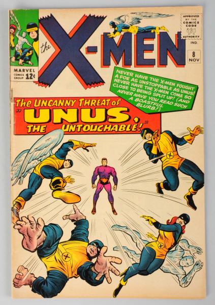 X-Men #8 Silver Age Comic Book.
