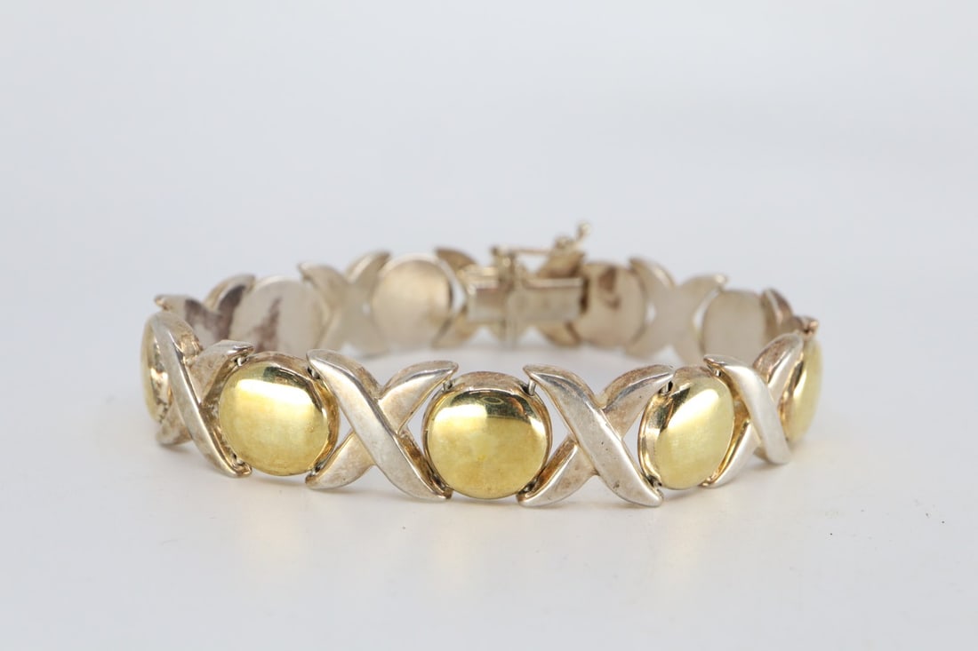 X'S AND O'S BRACELET, 925 ITALY
