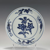 XUANDE BLUE & WHITE HIBISCUS P