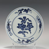 XUANDE BLUE & WHITE HIBISCUS P