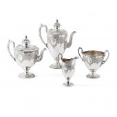 Y A VICTORIAN FOUR-PIECE TEA A