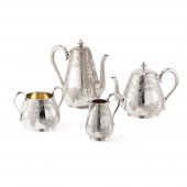 Y A VICTORIAN FOUR-PIECE TEA A