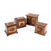 Y FOUR VARIOUS TUNBRIDGE WARE