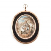 Y GEORGIAN DOUBLE-SIDED MOURNI
