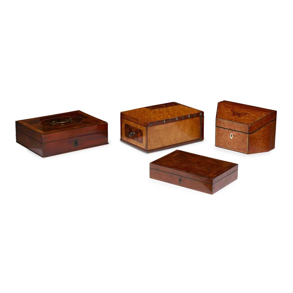 Y GROUP OF FOUR VICTORIAN BOXES