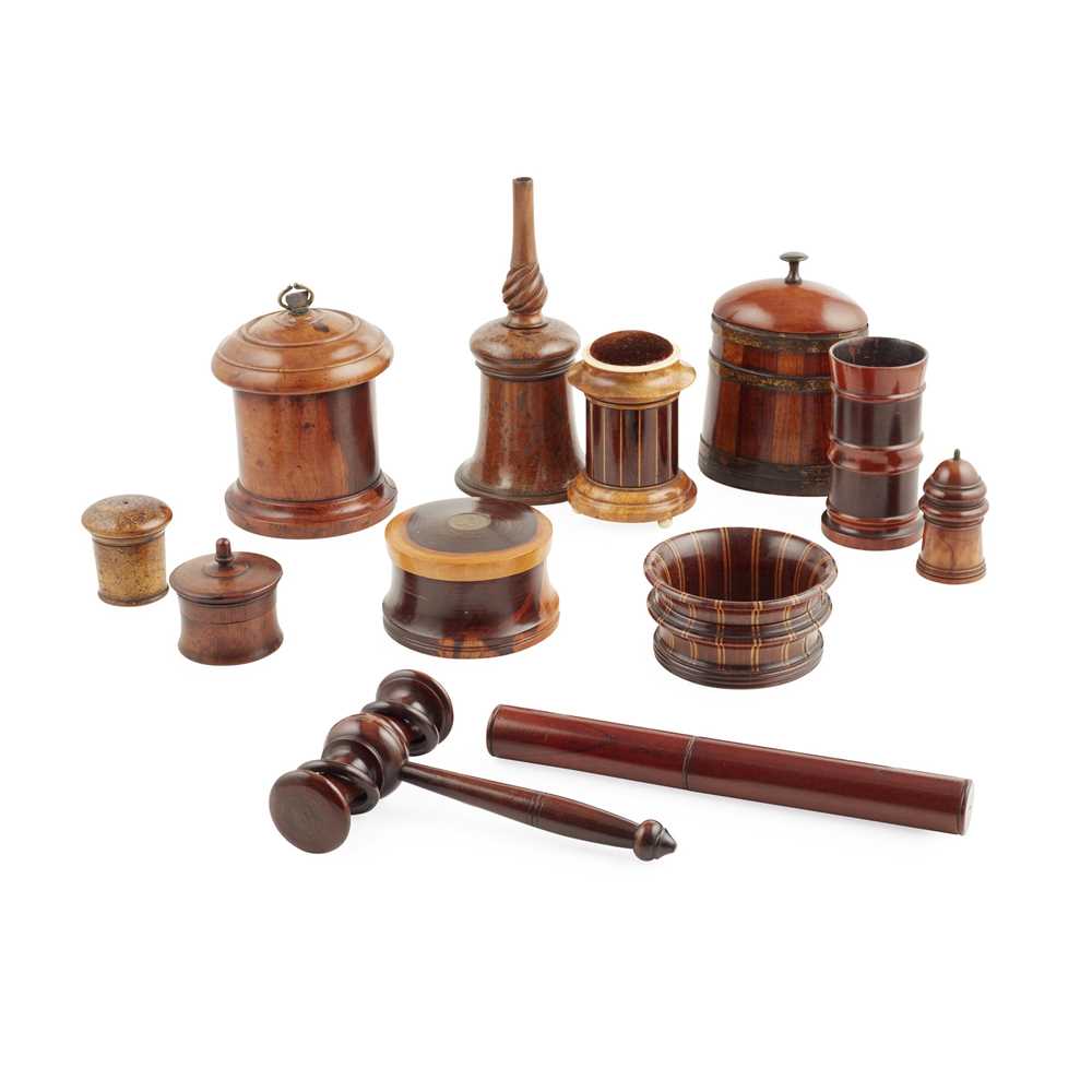 Y GROUP OF SCOTTISH AND OTHER TREEN