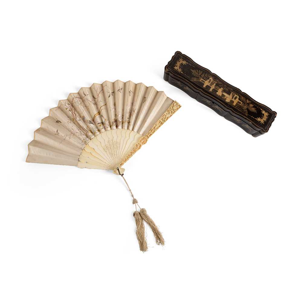 Y LARGE CANTON IVORY CARVING AND