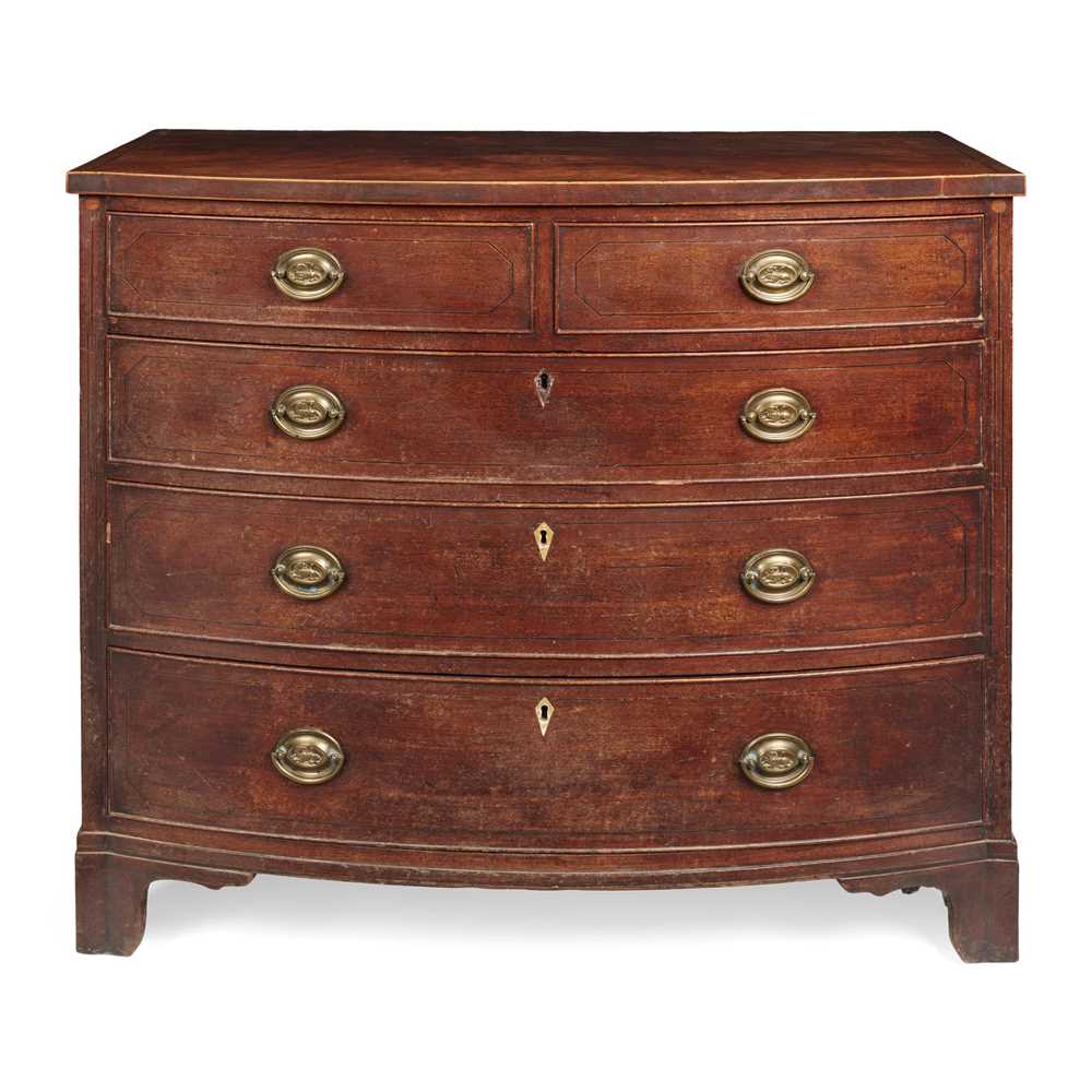 Y LATE GEORGE III MAHOGANY AND
