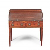 Y LATE GEORGE III MAHOGANY TAM