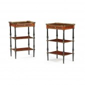 Y PAIR OF VICTORIAN ROSEWOOD,