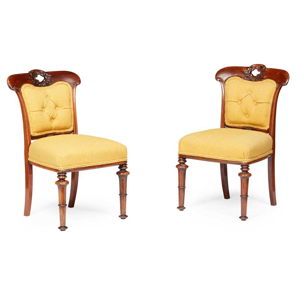 Y PAIR OF WILLIAM IV ROSEWOOD