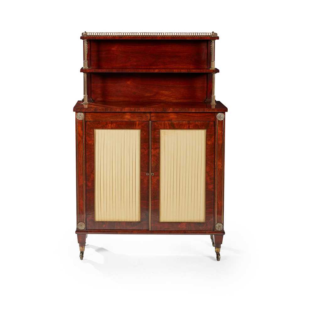 Y REGENCY ROSEWOOD AND BRASS