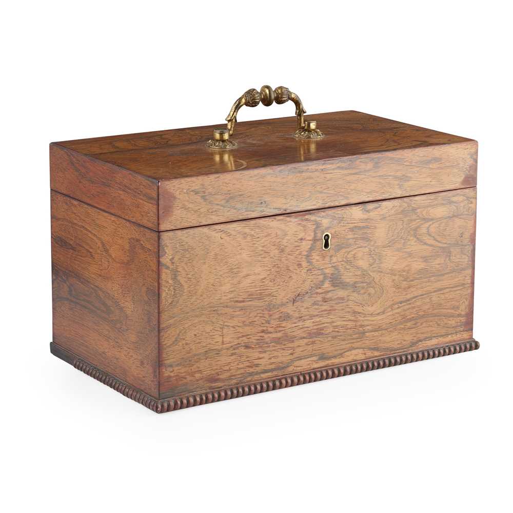 Y REGENCY ROSEWOOD TEA CADDY