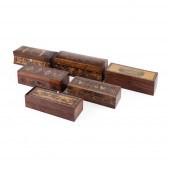 Y SIX TUNBRIDGE WARE GLOVE BOX