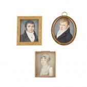 Y THREE PORTRAIT MINIATURES
EA
