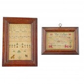 Y TWO GEORGE II NEEDLEWORK SAM