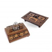 Y TWO TUNBRIDGE WARE DESK STAN