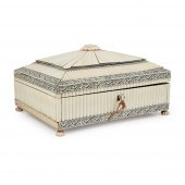 Y VIZAGAPATAM IVORY WORK BOX
E