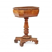 Y WILLIAM IV ROSEWOOD TEAPOY
1