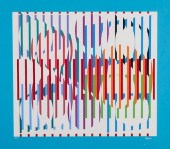 YAACOV AGAM "FAISCEAU" SILKSCR