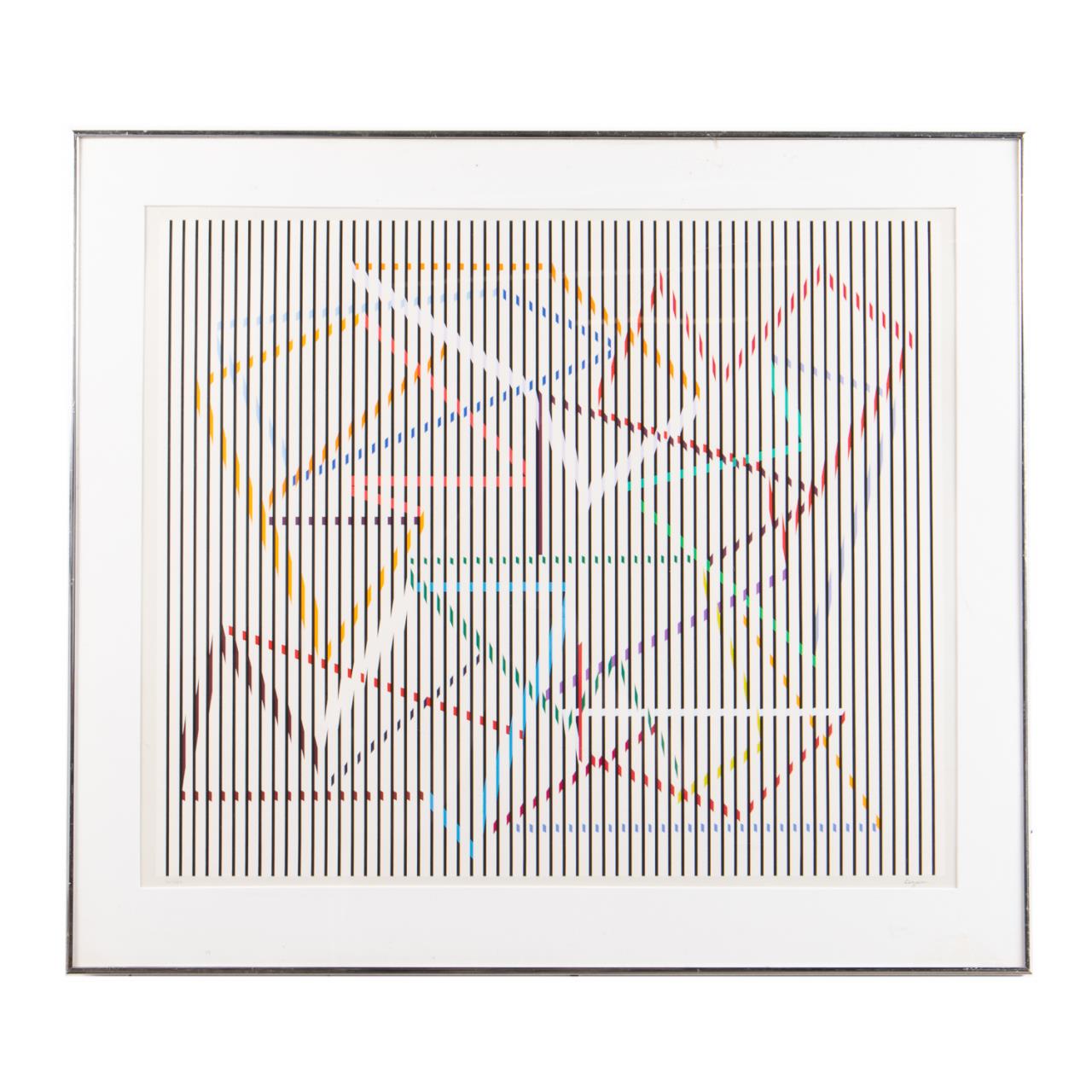 YAACOV AGAM, OP ART ABSTRACT