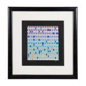 YAACOV AGAM SQUARE SERIGRAPH,