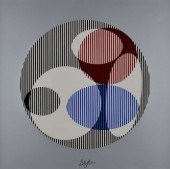 YAACOV AGAM "TRIPLE GALAXIE DE