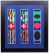 YAACOV AGAM TRIPTYCH SCREENPRI