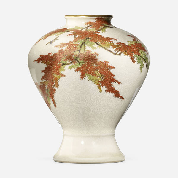 Yabu Meizan. Satsuma vase. Meiji