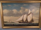 YACHT PAINTING BY COLACICCOBea