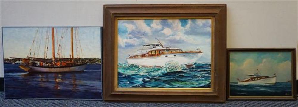 YACHT, TWO OILS ON BOARD;