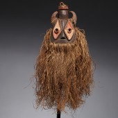 YAKA PEOPLES, INITIATION MASK,