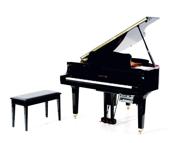 Yamaha black lacquer baby grand