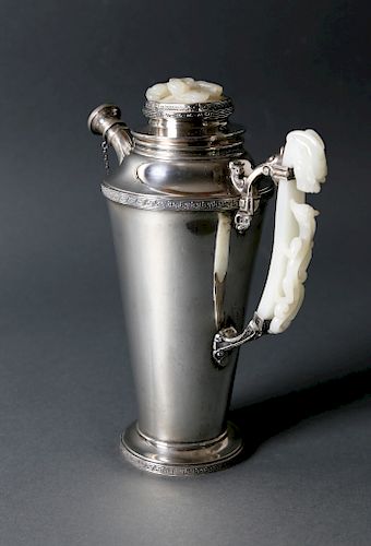 YAMANAKA JADE-MOUNTED STERLING