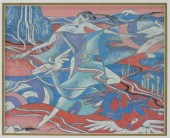 YAMIN YOUNG NUDE WOMAN SILKSCR