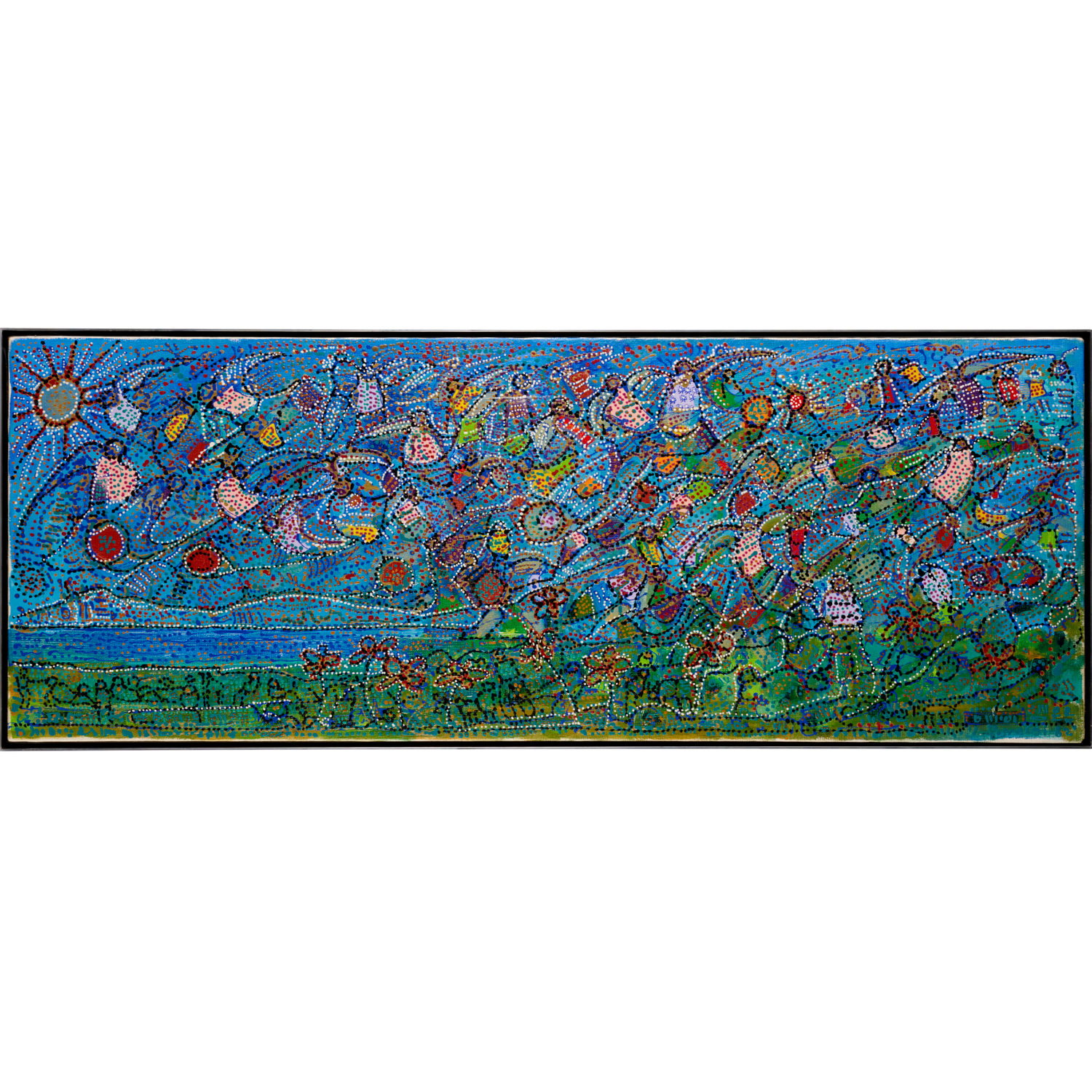 YANNI POSNAKOFF, LARGE OIL ON