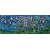 YANNI POSNAKOFF, LARGE OIL ON