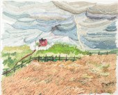 YARN WORK LANDSCAPE BY DOROTHY