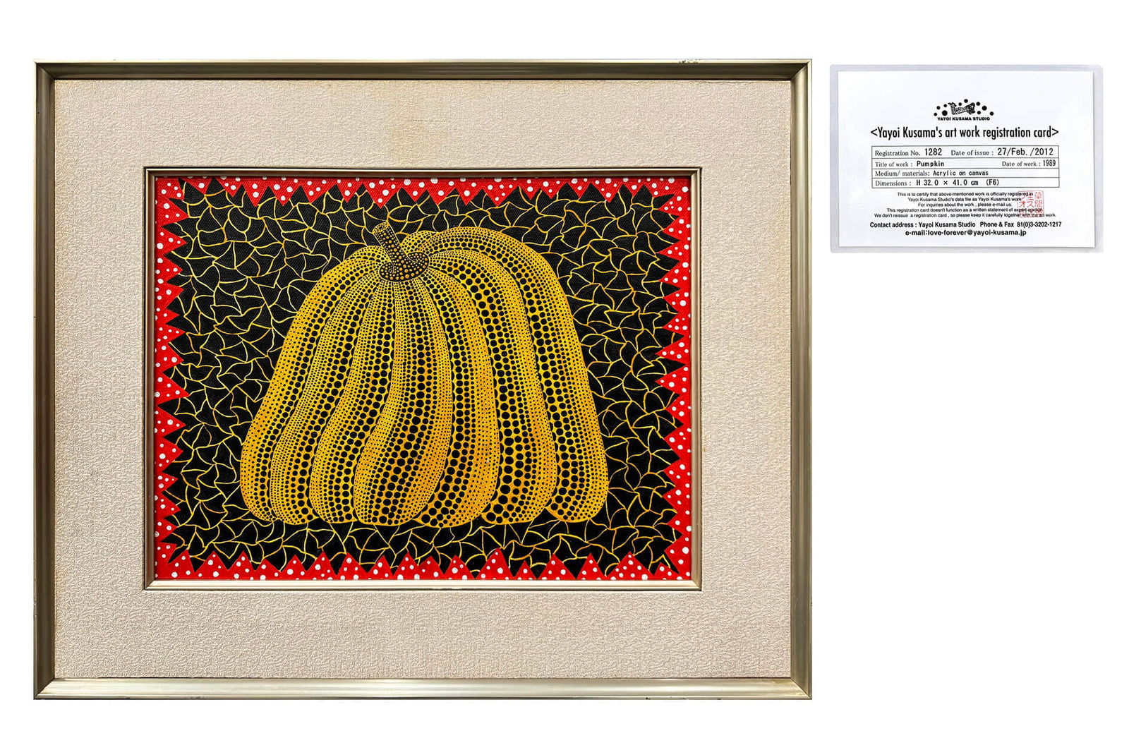 YAYOI KUSAMA (B. 1929),