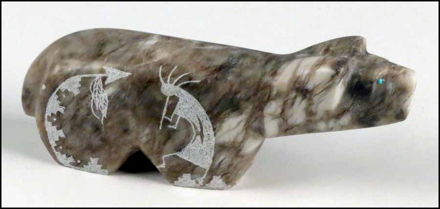 YAZZIE NAVAJO STONE CARVING. With