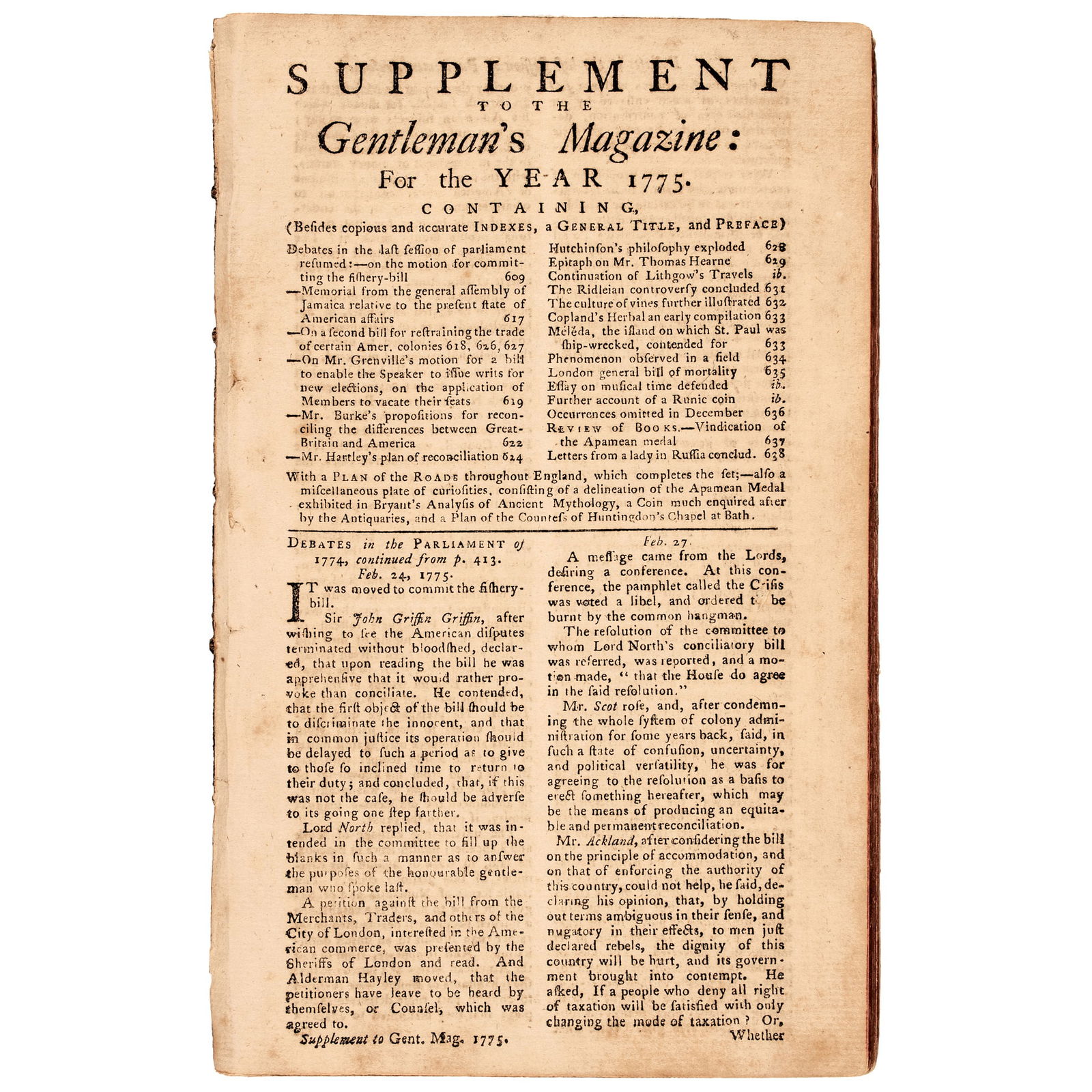 YEAR 1775-DATED REVOLUTIONARY WAR