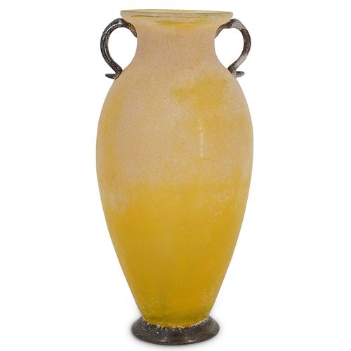 YELLOW AND BLACK SCAVO GLASS