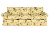 YELLOW BOTANICAL PRINT SOFAuns
