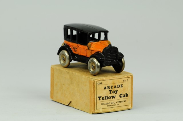 YELLOW CAB WITH BOX Arcade cast