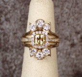 YELLOW DIAMOND AND GOLD WEDDIN