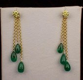 YELLOW DIAMOND EAR STUDS WITH